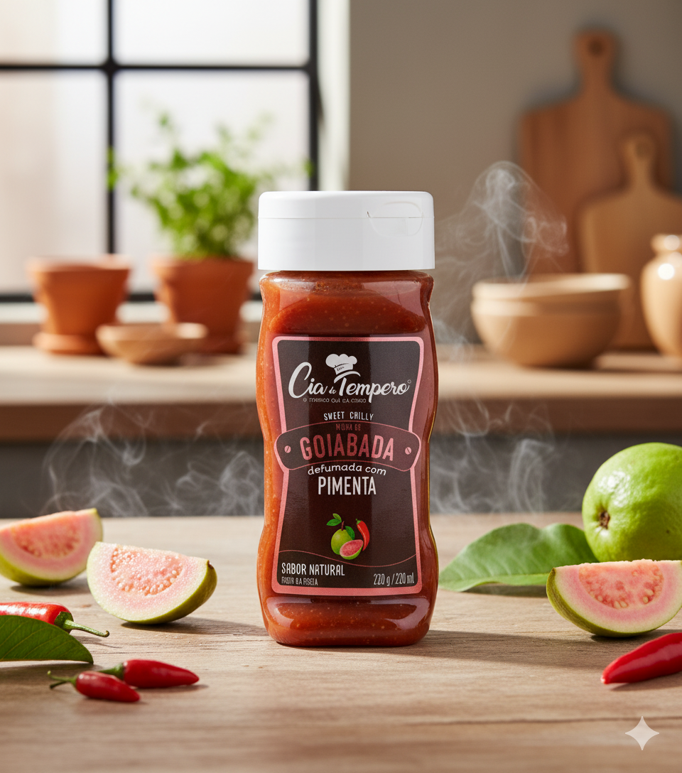 Molho De Goiaba Defuma Com Pimenta 200ML CIA DO TEMPERO